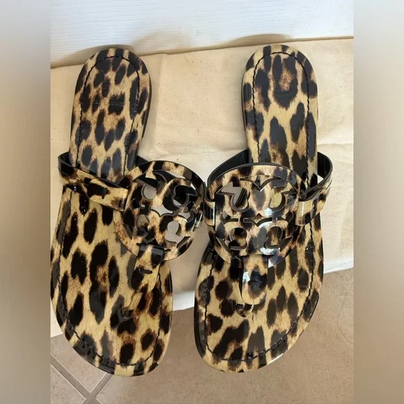 Tory Burch Miller Leopard Print Sandals - Picture 6 of 8